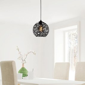 Fellini MR 785 fekete vas függőlámpa, Ø25 cm