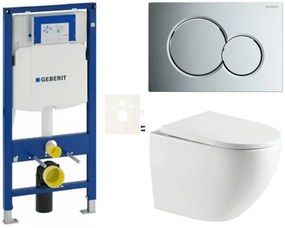 Geberit fali WC szett előtétfalas szereléshez + SAT WC SIKOGESTOR67S01CR