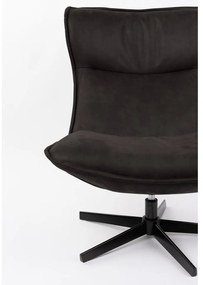 Sötétszürke bársony fotel John – White Label