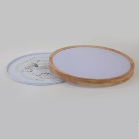 Brilagi - dimmelhető LED lámpatest WOODROUND LED/40W/230V 3000-6000K átmérő 60 cm + távirányító