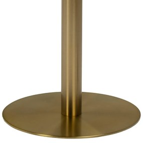 Corby márvány étkezőasztal fehér-arany 80 cm