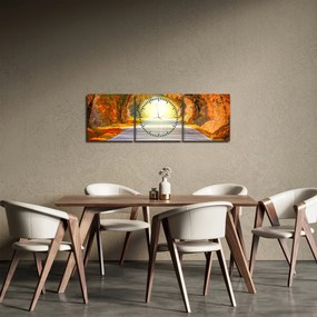 Kép - kapu a fák koronájából (órával) (90x30 cm)