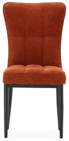Terrakotta színű étkezőszék szett 2 db-os Damon – Marckeric