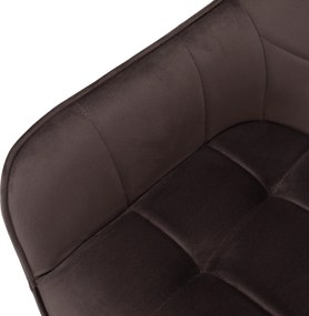 Design fotel, szürkésbarna Velvet/fekete, PETIN