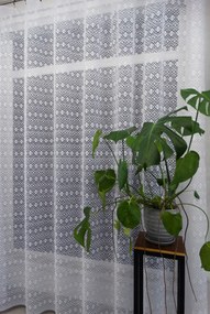 Mg Függöny Geo 35668 Fehér 250x250cm Kész Szalaggal M