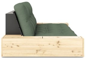 Zöld kinyitható kanapé 244 cm Base – Karup Design