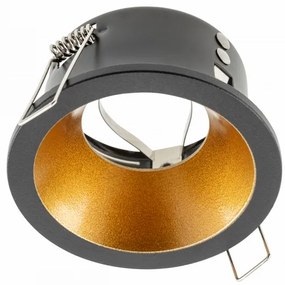 Lámpa Mennyezeti lámpatest ELVA, IP54, Ø85x45mm,kör, fekete/réz