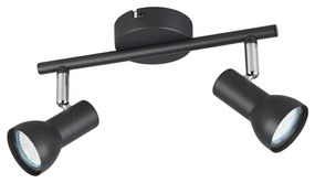 Fekete spotlámpa ø 8 cm Cantar – Trio