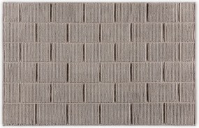 Tile fürdőszobaszőnyeg, barna, 50×80 cm