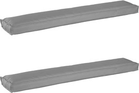 vidaXL Raklap párna készlet 2 pcs Szürke 200 x 40 x 8 cm Oxford Anyag