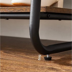 Ruhatartó állvány 2 polccal TAYLOR 100x45x160 cm, rusztikus barna