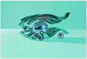 Poszterek 185x125 Menta türkiz gömbök