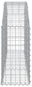 íves horganyzott vas gabion kosár 150x30x60/80 cm