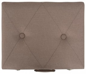 barna kárpitozott tárolóülőke 40 cm