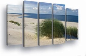 Vászonkép 150x100 moduláris tájkép tenger tengerpart dűnék nyár természet dekoráció