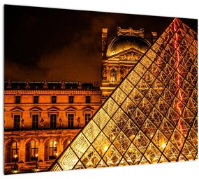 A párizsi Louvre képe (üvegen) (70x50 cm)