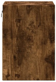 2 db füstös tölgy fali TV-szekrény LED-ekkel 41 x 31 x 45 cm