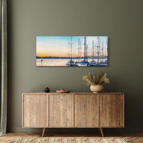 Kép - Csónakázás, akvárium (120x50 cm)
