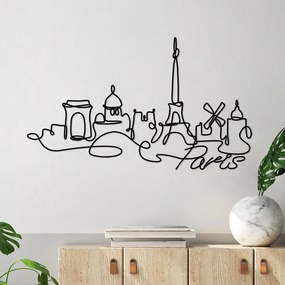 Fém fali dekoráció, Paris