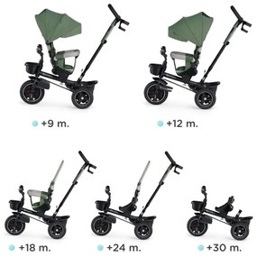 KINDERKRAFT SELECT - Gyermek tricikli SPINSTEP Premium zöld