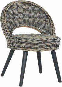 vidaXL fekete kubu rattan kanapészék
