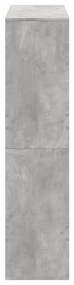 betonszürke szerelt fa könyvespolc 100 x 33 x 135 cm