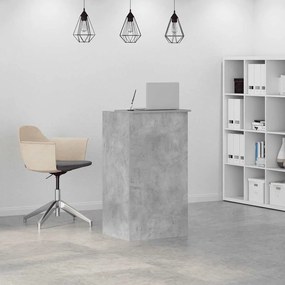 recepciós pult betonszürke 55x50x103,5 cm szerelt fa
