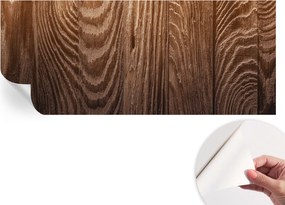 Öntapadós fotótapéta a konyhába Mosható fa tégelyek 250x104 cm