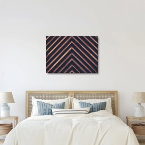 Egy fa motívum képe fekete alapon (70x50 cm)