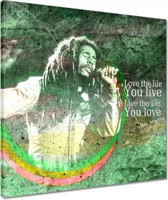 Vászonkép 50x50 Bob Marley egy koncerten