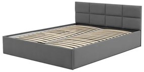 MONOS kárpitozott ágy matrac nélkül mérete 180x200 cm Sötétszürke