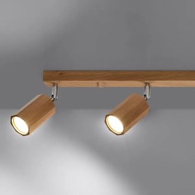 Sollux SL.1031 - Spotlámpa ZEKE 4xGU10/40W/230V tölgy