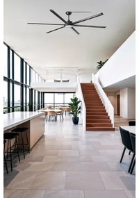 FARO 34207-130-LED Dimmelhető mennyezeti ventilátor ROTTERDAM XXL LED/32W/230V fekete á.250 cm+RC