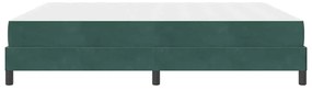 Boxspring ágy matraccal Sötétzöld 180 x 200 cm Bársony