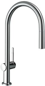 Mosogató csaptelep Hansgrohe Talis kihúzható zuhannyal króm 72803000