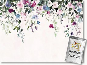 Fotótapéta Flizelina Akvarell Természet Kert Kúszó Virágok 150x105 ragasztó