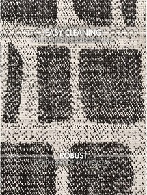 Fekete-krémszínű kültéri-beltéri szőnyeg 120x170 cm Haringey Ruskin – Ted Baker