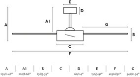 FARO 34261 - LED Mennyezeti ventilátor BARTH LED/24W/230V fekete + távirányító