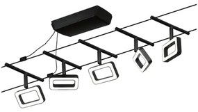 Paulmann 94485 - 5x4,8W LED FRAME spotlámpa 230V fekete készlet
