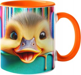 Látványos Kacsa Bögre Édes Arc Csodálatos Színek "3D hatás" 330ml