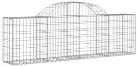 30 db íves horganyzott vas gabion kosár 200x30x60/80 cm