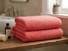 Fürdőlepedő NORIELLE 70x140 cm piros, 100% pamut