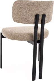 Misaki étkezőszék bézs/fekete