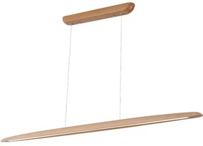 LED Csillár zsinóron LED/26W/230V 4000K 150 cm bükkfa/tömör fa