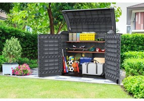 Duramax műanyag tárolódoboz StoreAway szürke ,1200 l