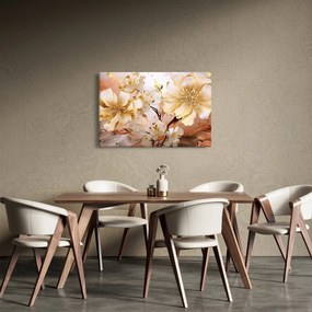 Kép - Arany virágok (90x60 cm)