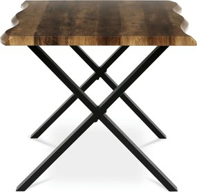 Étkezőasztal 160x90 cm MDF old wood