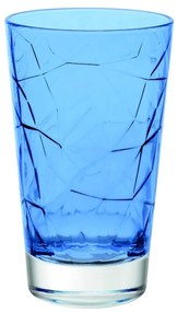 6 pohár különféle italok készlete, Vidivi, Dolomitok, 420 ml, üveg, kék