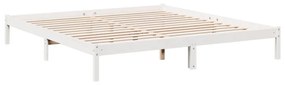 fehér tömör fenyő extra hosszú ágykeret matrac nélkül 200x220cm