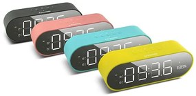 Bluetooth Hangszórós Tükőr Ébresztőóra TF USB AUX FM JY-96C Óra Mikrofon Telefon Kihangosító Hangszóró